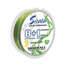 Plecionka SICATA DIAMOND GREEN 8+1 0,10mm/150m MISTRALL - 1