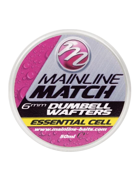 Mainline Match Dumbell Wafters – Yellow Essential Cell - 8mm MAINLINE - 1