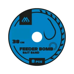 Przypony Mikado FEEDER BOMB 12/0,18mm z gumką 38cm MIKADO - 1