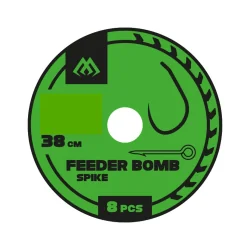 Przypony Mikado FEEDER BOMB  6/0,25mm z IGŁĄ 38cm MIKADO - 1