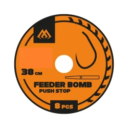 Przypony Mikado FEEDER BOMB14/0,18mm PUSH STOP38cm MIKADO - 1