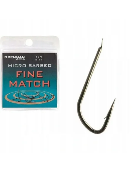 Drennan Fine Match Hooks 10pcs No. 20 DRENNAN - 1