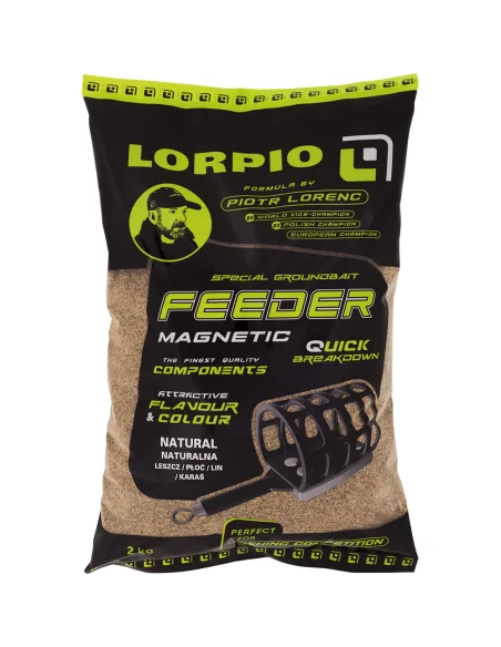 Zanęta Lorpio Feeder Magnetic - Natural 2kg Lorpio - 1