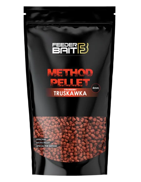 Feeder Bait Method Pellet STRAWBERRY 4mm 800g FEEDER BAIT - 1