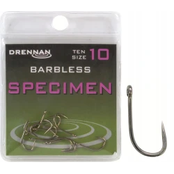 DRENNAN Specimen Barbless Hooks 10pcs NO.10