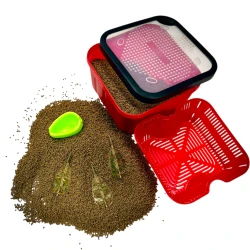 Zestaw Box Do Metody Pellet Aller Aqua 1kg Sitko 3x Koszyczek + Foremka  - 1