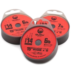 Przypony Guru Super MWG Bait Bands Na Gumce 38cm 0,19mm nr - 10 GURU - 1 2