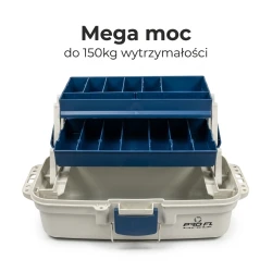 SKRZYNKA WĘDKARSKA NA AKCESORIA 2 SZUFLADY ŚREDNIA 36X20X18,5  - 1