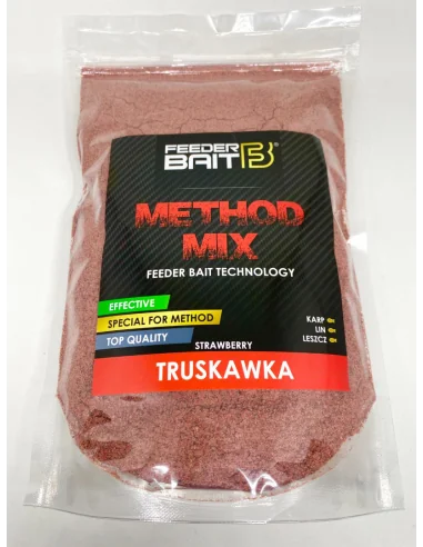 Groundbait Feeder Bait Method Mix Strawberry 800g