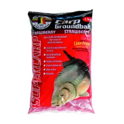 Groundbait MVDE Supercarp Strawberry 1kg MARCEL VAN DEN EYNDE - 1
