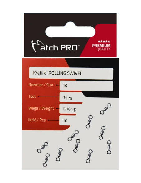 Swivel MATCHPRO Rolling Swivel no. 14/4kg 10pcs. MatchPRO - 1