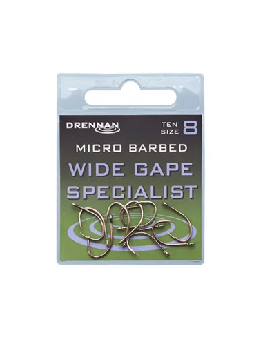 Drennan Wide Gape Specialist Hooks 10pcs – 10
