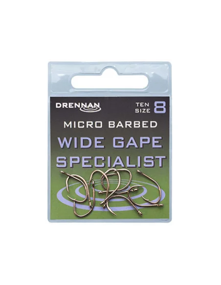 Drennan Wide Gape Specialist 18 Hooks DRENNAN - 1