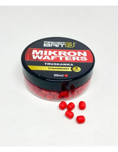 Feeder Bait Micron Wafters – Strawberry Fish 6mm