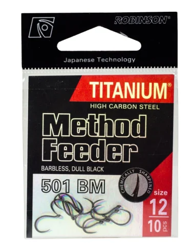 Hooks ROBINSON Titanium Method Feeder 501 size 12