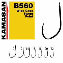 Kamasan B560 Wide Gape Barbed 10 Hooks KAMASAN - 1