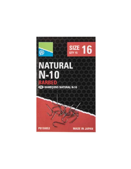 Preston Natural N-10 18 Hooks PRESTON - 1