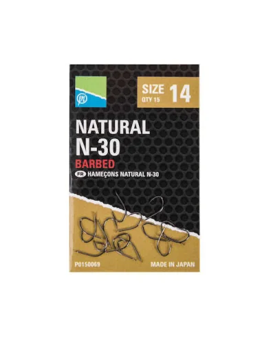 Preston Natural N-30 Hooks – 16