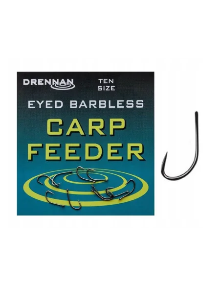 Drennan CARP FEEDER Barbless Hooks No. 8 DRENNAN - 1