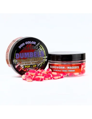 Dumbels Pop-Up Traper MF DUO 8-10mm 30g Bloodworms/White Worms