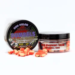 Dumbels Pop-Up Traper MF DUO 8-10mm 30g Strawberry/Cream TRAPER - 1