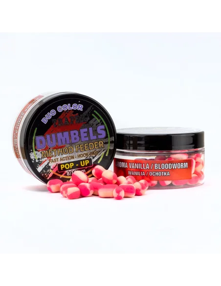 Dumbels Pop-Up Traper MF DUO 8-10mm 30g Vanilla/Bloodworm TRAPER - 1