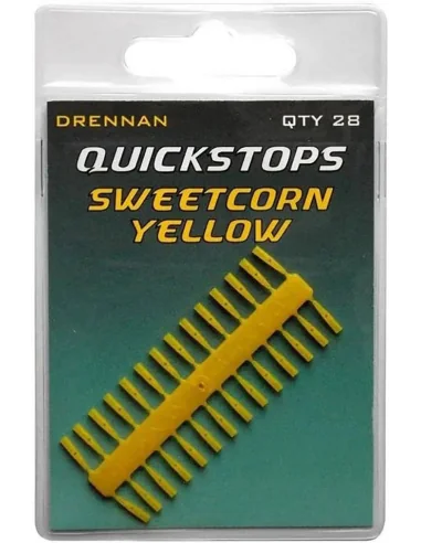 Stoppers Drennan PushStop Sweetcorn Yellow 28pcs